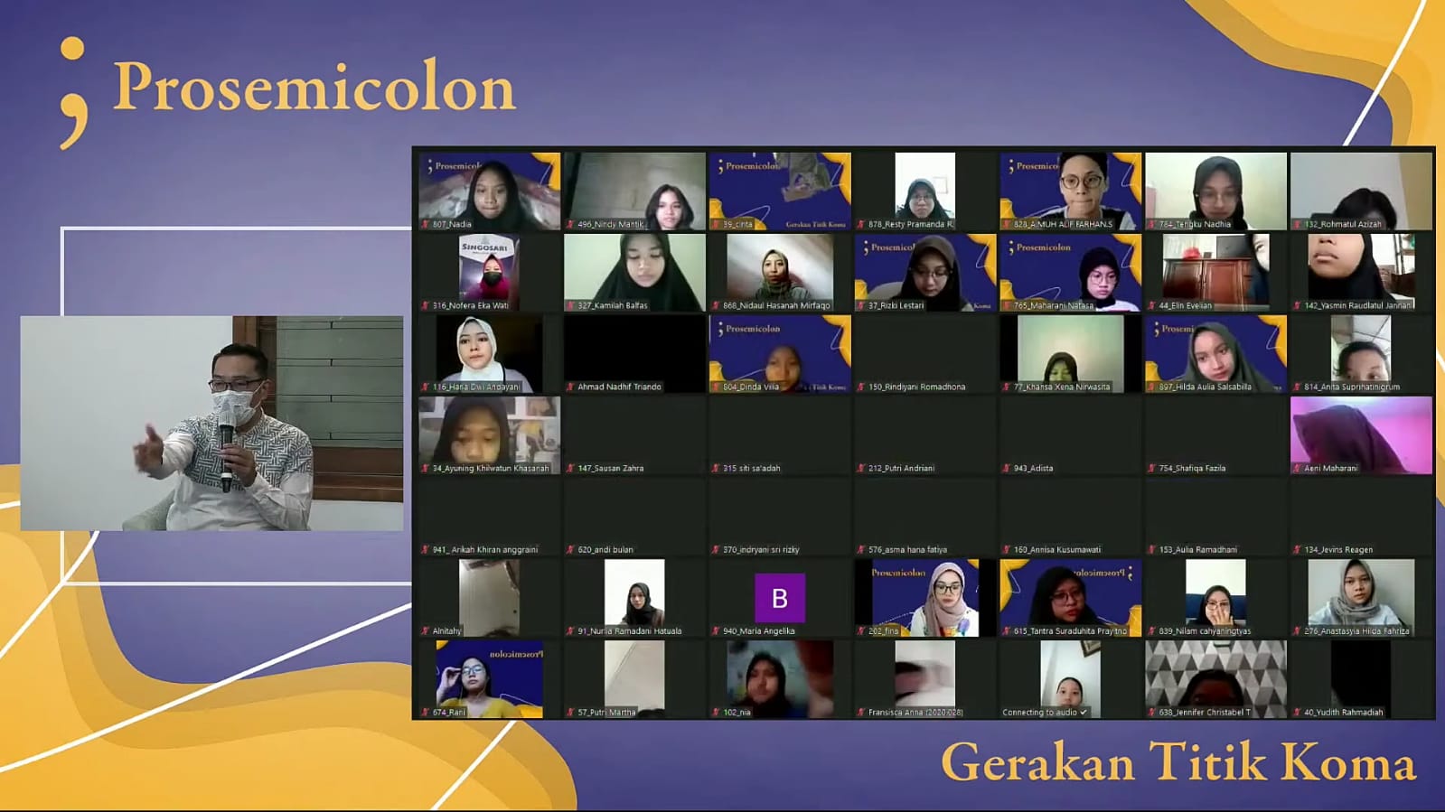 Layanan konseling gangguan kesehatan jiwa akibat pandemi covid-19 oleh Gerakan Titik Koma dilakukan secara daring