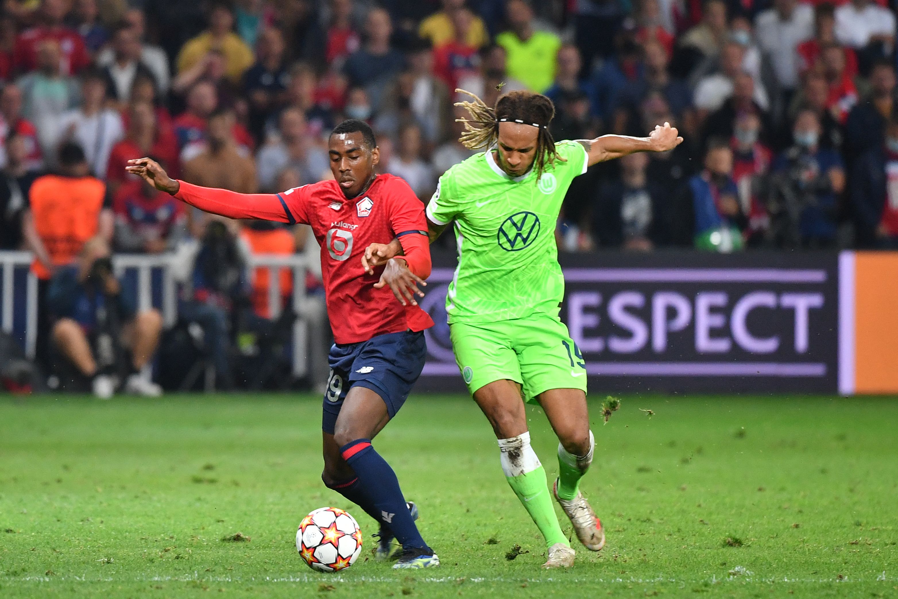 Laga Liga Champions antara Lille dan Wolfsburg
