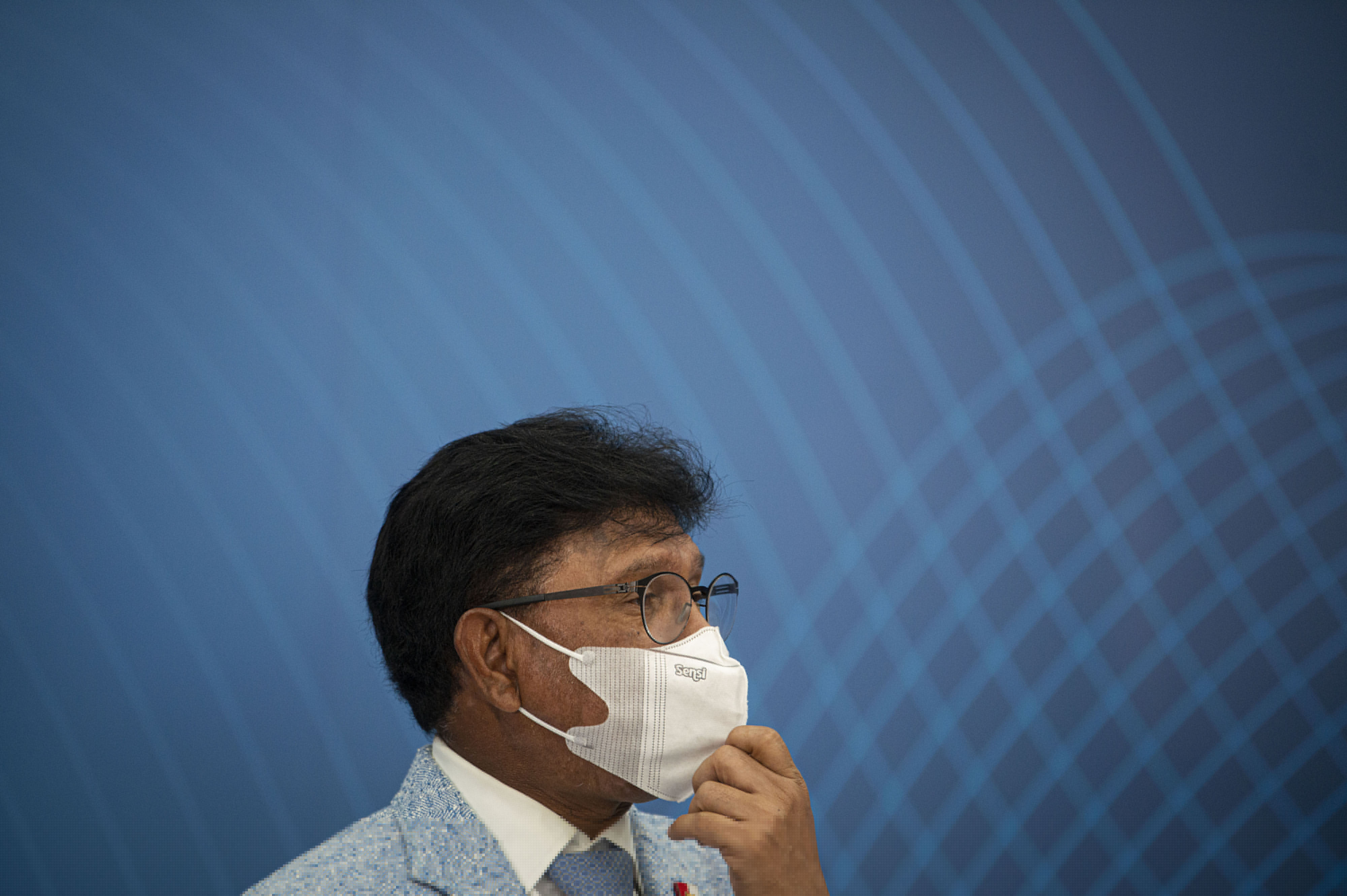 Menteri Komunikasi dan Informatika Johnny Gerard Plate