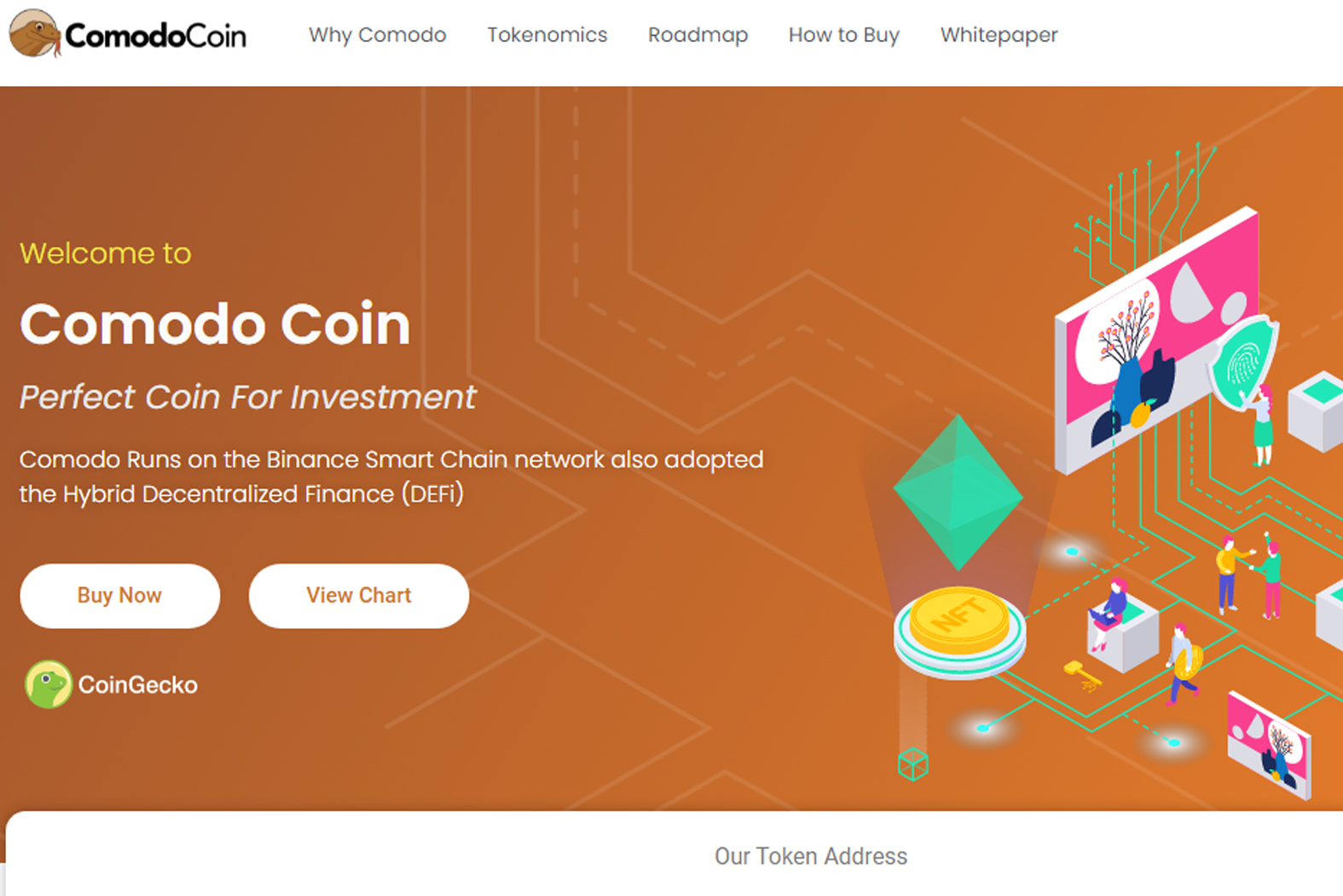 Tampilan situs resmi Comodo.