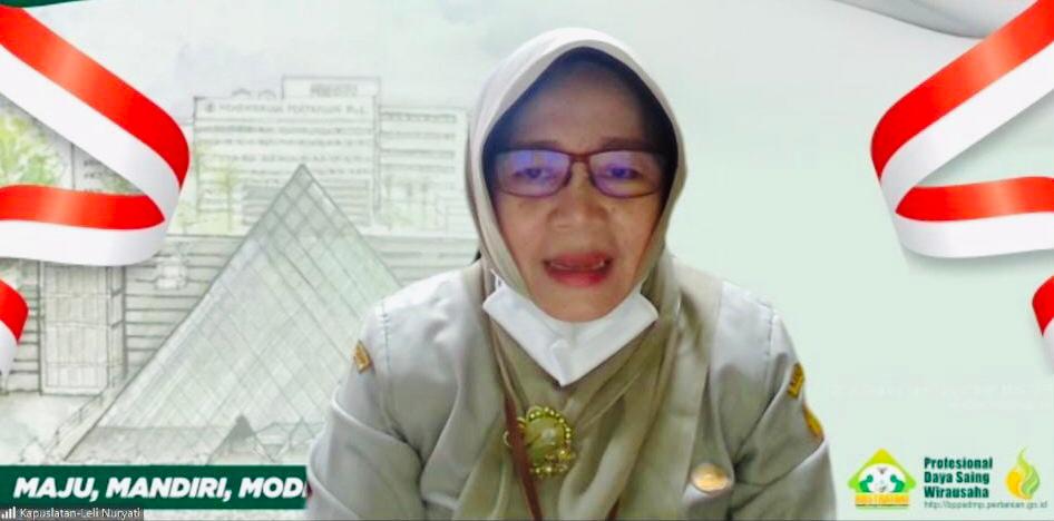  Kepala Pusat Pelatihan Pertanian Kementan Leli Nuryati.