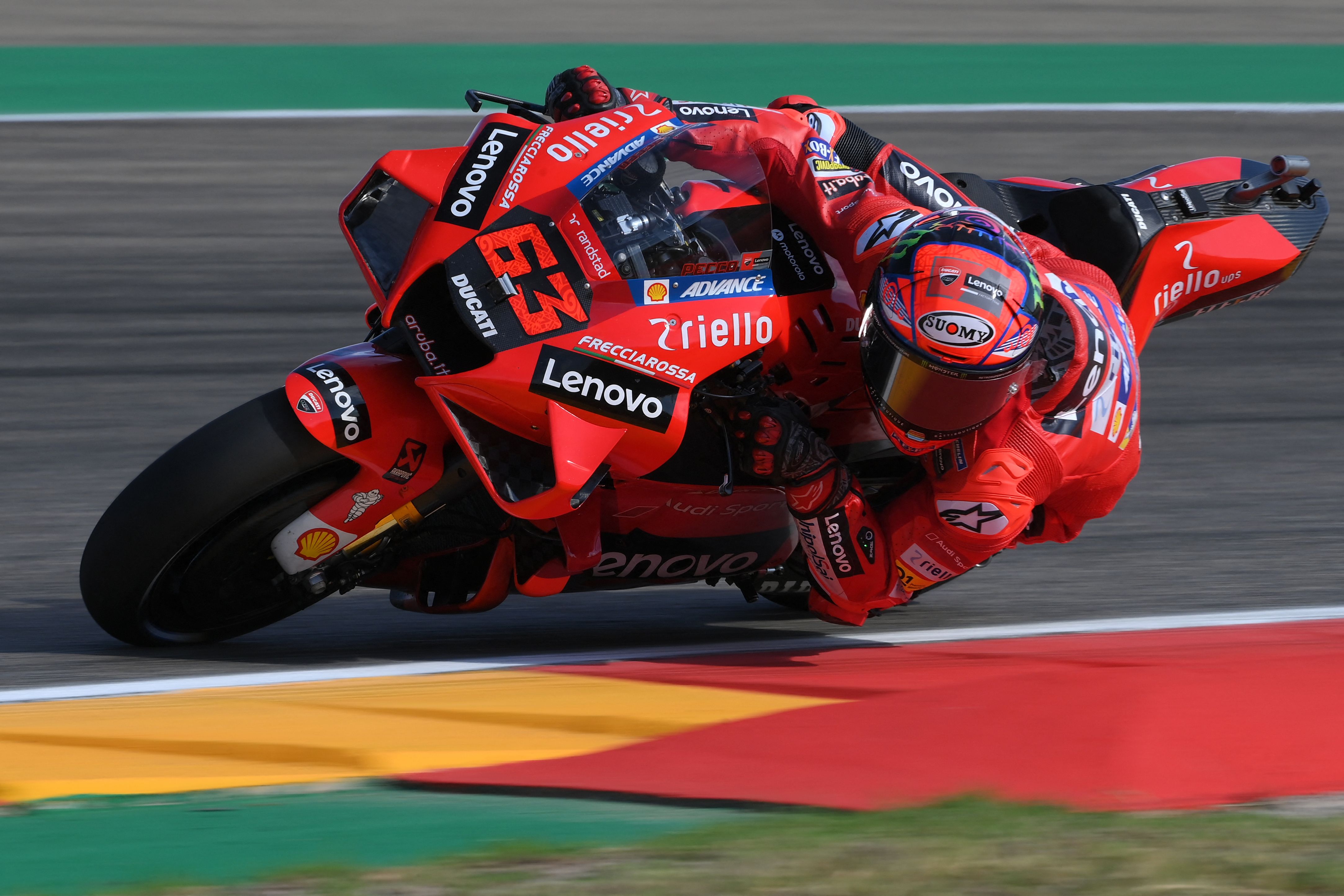 Pembalap Ducati Francesco Bagnaia merebut pole position MotoGP Aragon,