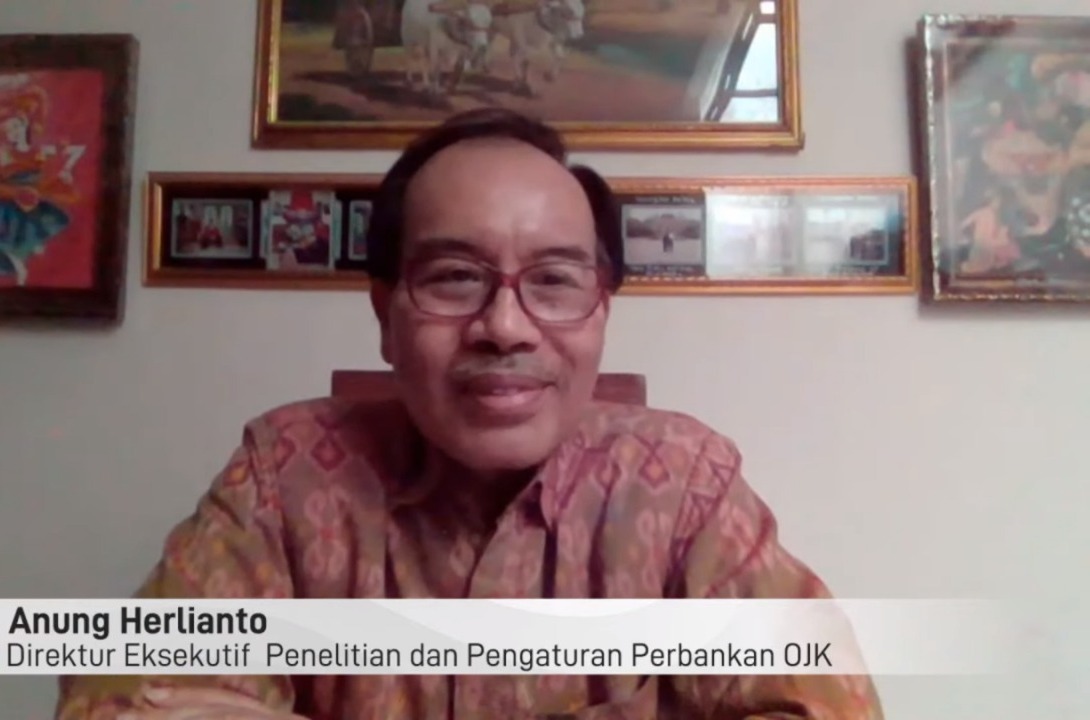 Direktur Eksekutif Penelitian dan Pengaturan Perbankan Otoritas Jasa Keuangan (OJK)  Anung Herlianto.