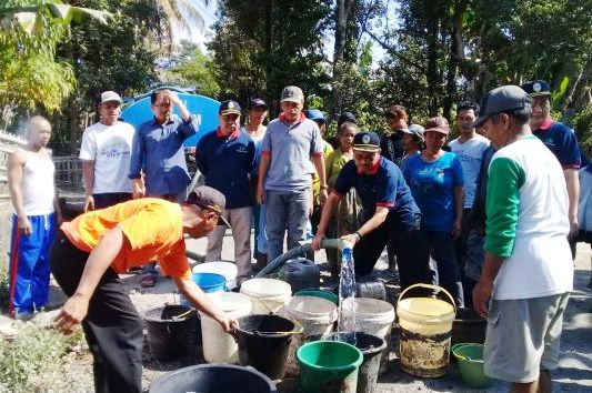 Dirut PDAM Tirta Merapi, Irawan Margono mengatakan, 16 desa yang digelontor air, Desa Sidorejo, Tegalmulyo,  Balerante, Dompol, Tlogowatu.