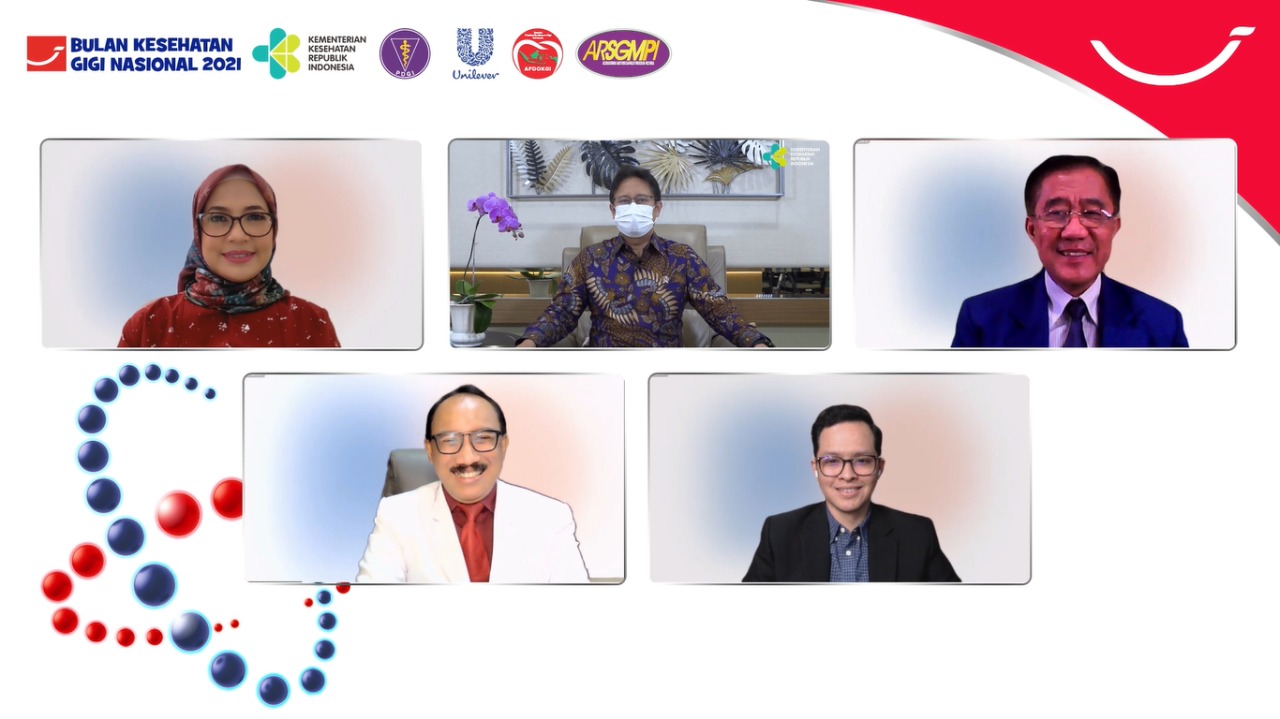 Kegiatan webinar dalam rangka Bulan Kesehatan Gigi Nasional (BKGN) 2021.