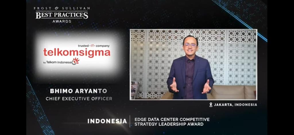 Pengumuman penghargaan Frost & Sullivan Best Practice Awards untuk Telkomsigma