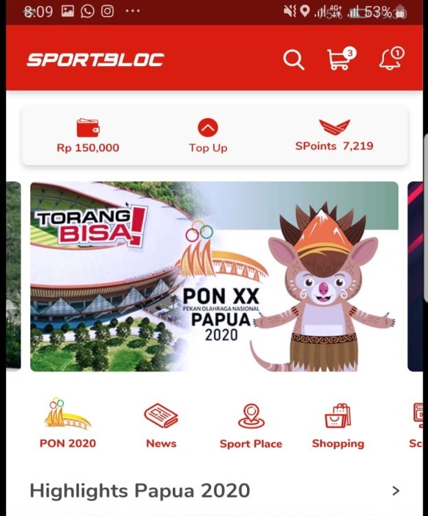 KONI Pusat melunccurkan aplikasi Sportblock menjelang PON XX di Papua