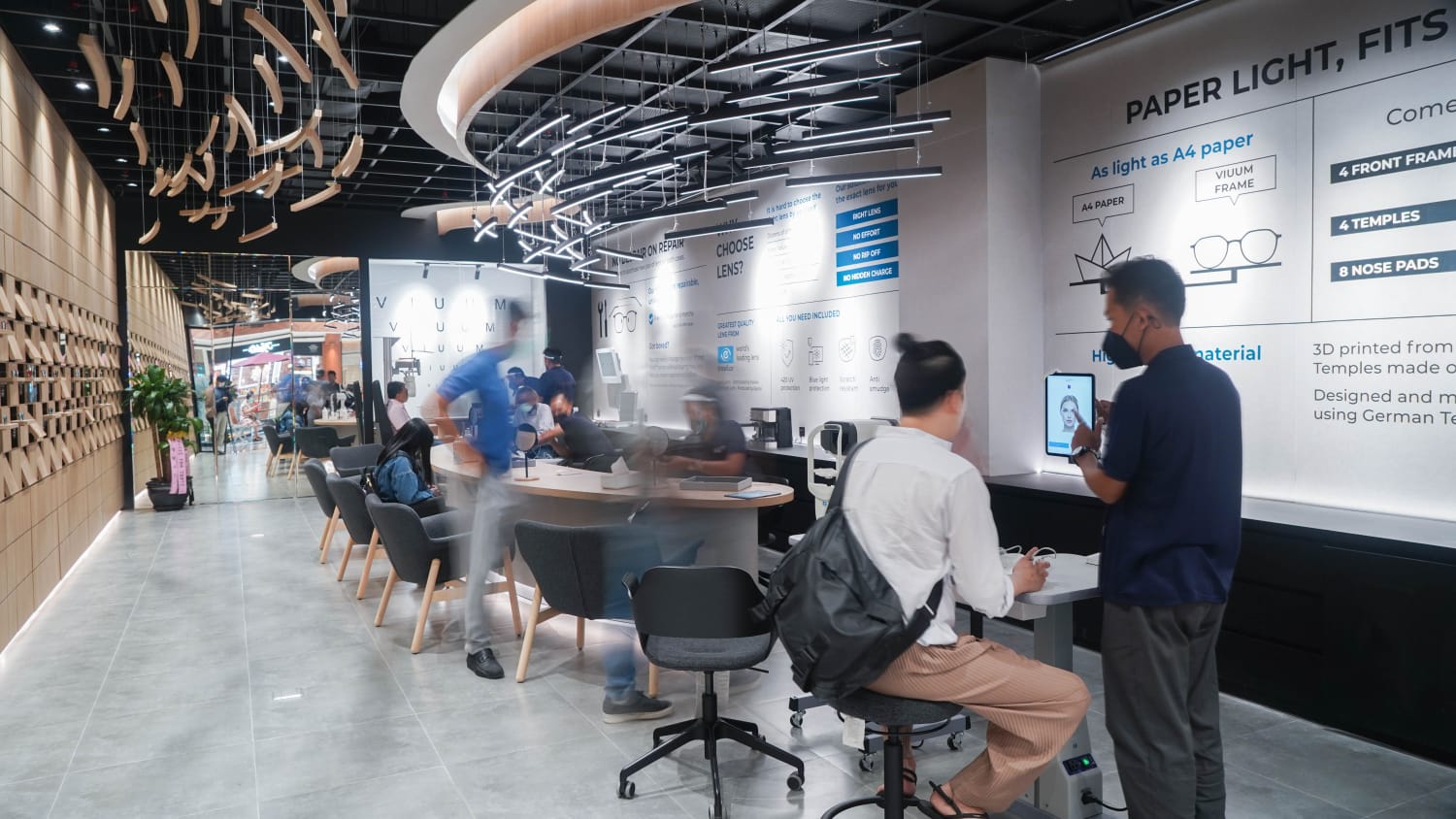 Ilustrasi gerai optik VIUUM di Jakarta