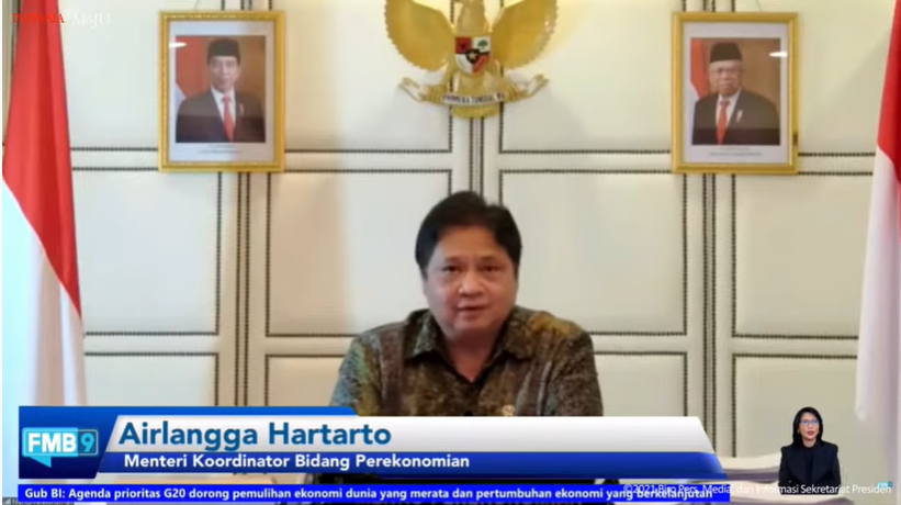 Menko Perekonomia  Airlangga Hartarta