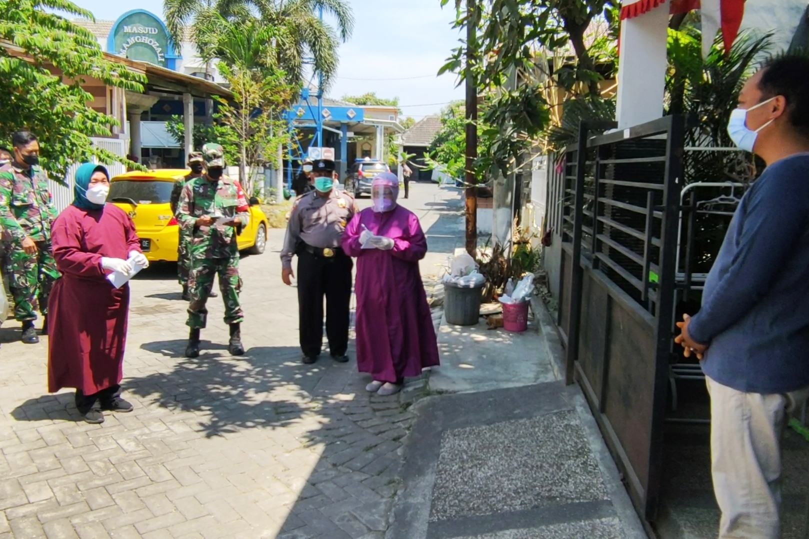 Ilustrasi tim tracing, tracking, 