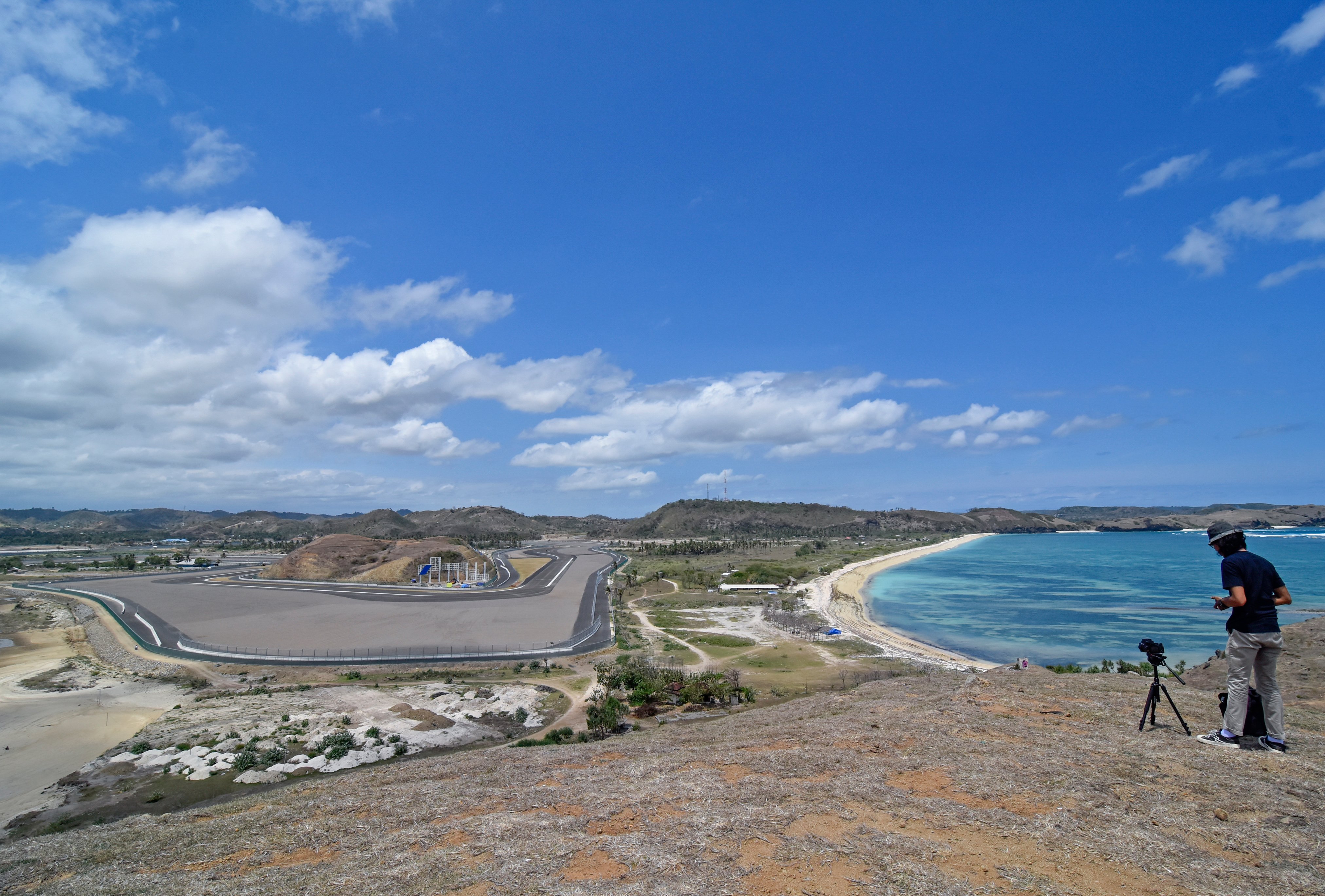 Panorama tikungan ke-10 di Sirkuit Mandalika