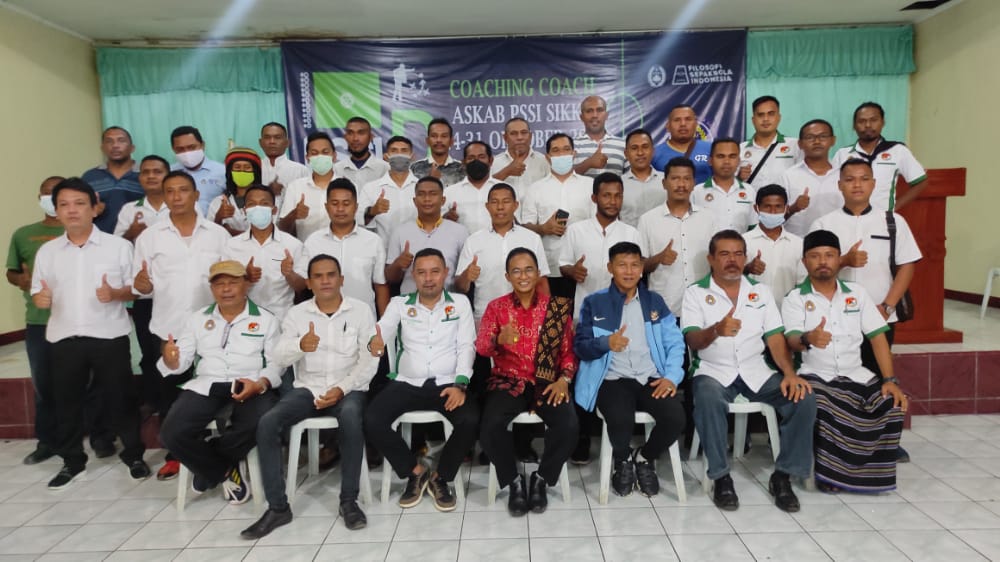 Peserta kursus pelatih lisensi D nasional di Kabupaten Sikka.