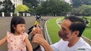 Presiden RI Joko Widodo dan Sedah Mirah.