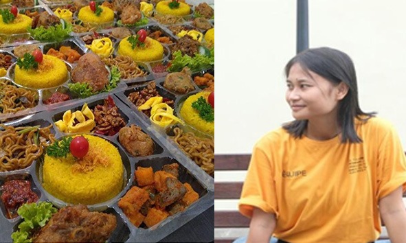 Nadya Sri Wahyuni, pedagang makanan dari Kelurahan Kalumata, Kota Ternate, Maluku Utara, salah satu peserta pelatihan Active Selling.  