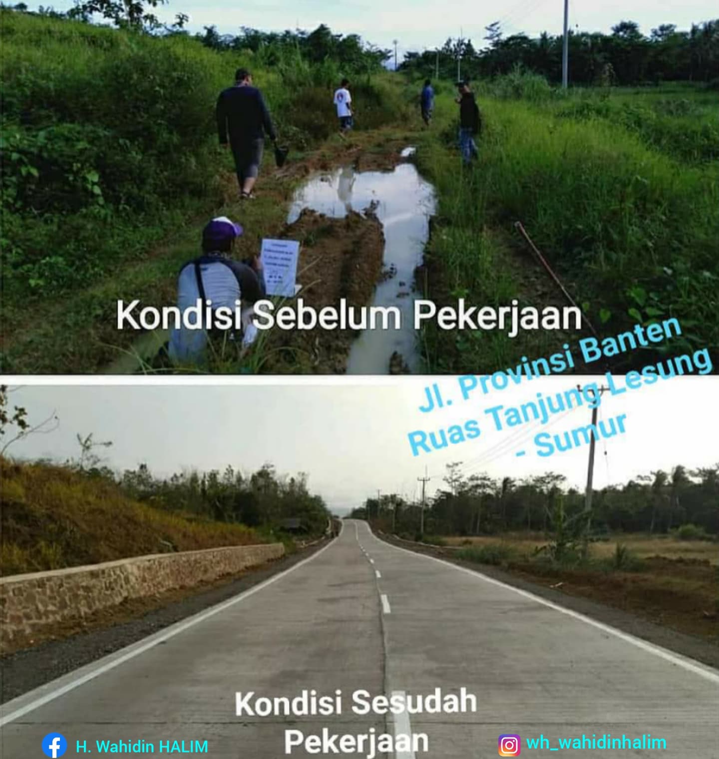 Gubernur Wahidin Halim Banggakan Jalan Mulus yang Dulu Rusak Parah