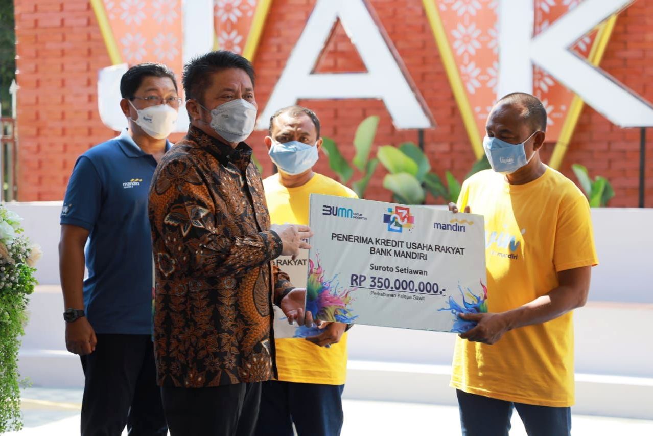 Kolaborasi Pemprov Sumsel dan Bank Mandiri dalam upaya mewujudkan Sumsel Mandiri Pangan.