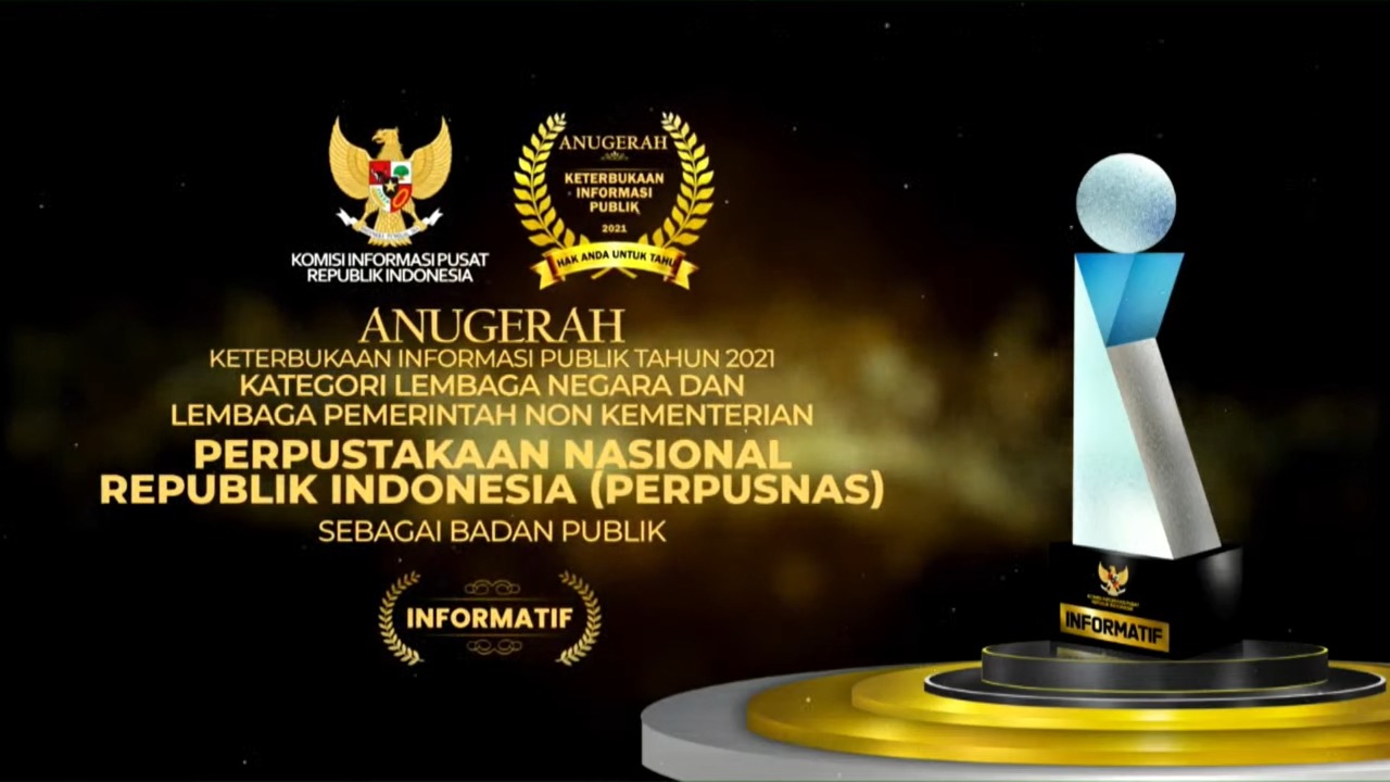 Perpusnas raih predikat Informatif dalam Keterbukaan Informasi Publik. 