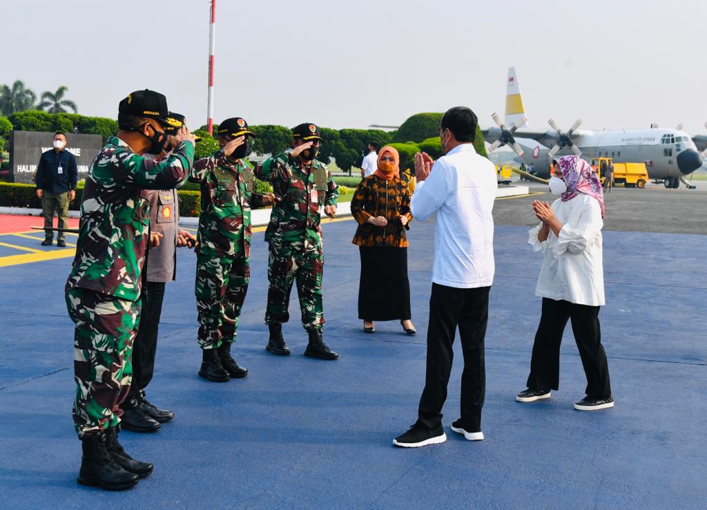 Presiden Joko Widodo dan Ibu Negara Iriana akan bertolak ke NTT dari Bandara Halim Perdanakusuma. 