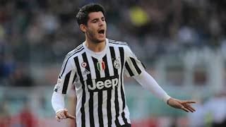 Striker Juventus Alvaro Morata 