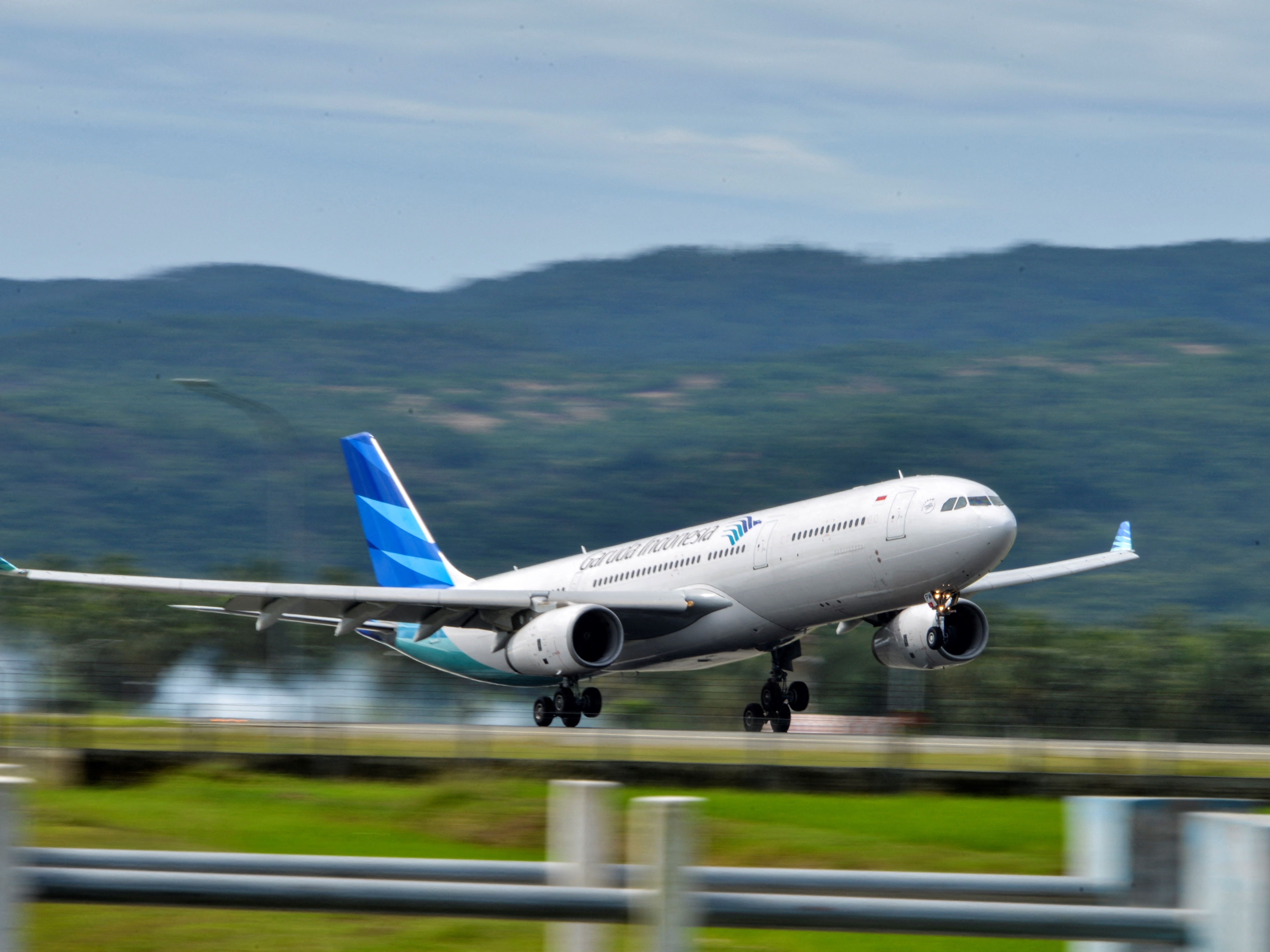 Pesawat Garuda Indonesia.
