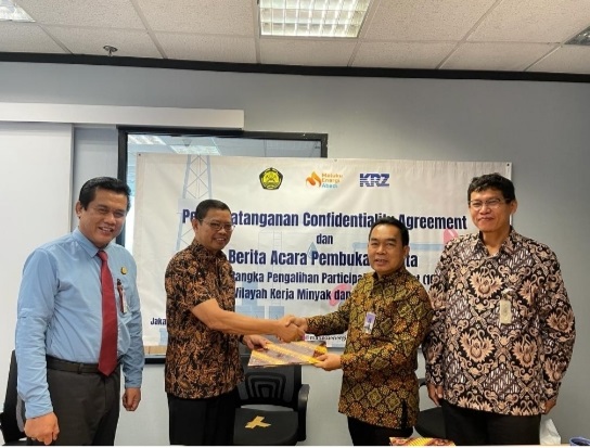 Kesepakatan dalam bentuk Berita Acara Pembukaan Data Blok Bula 