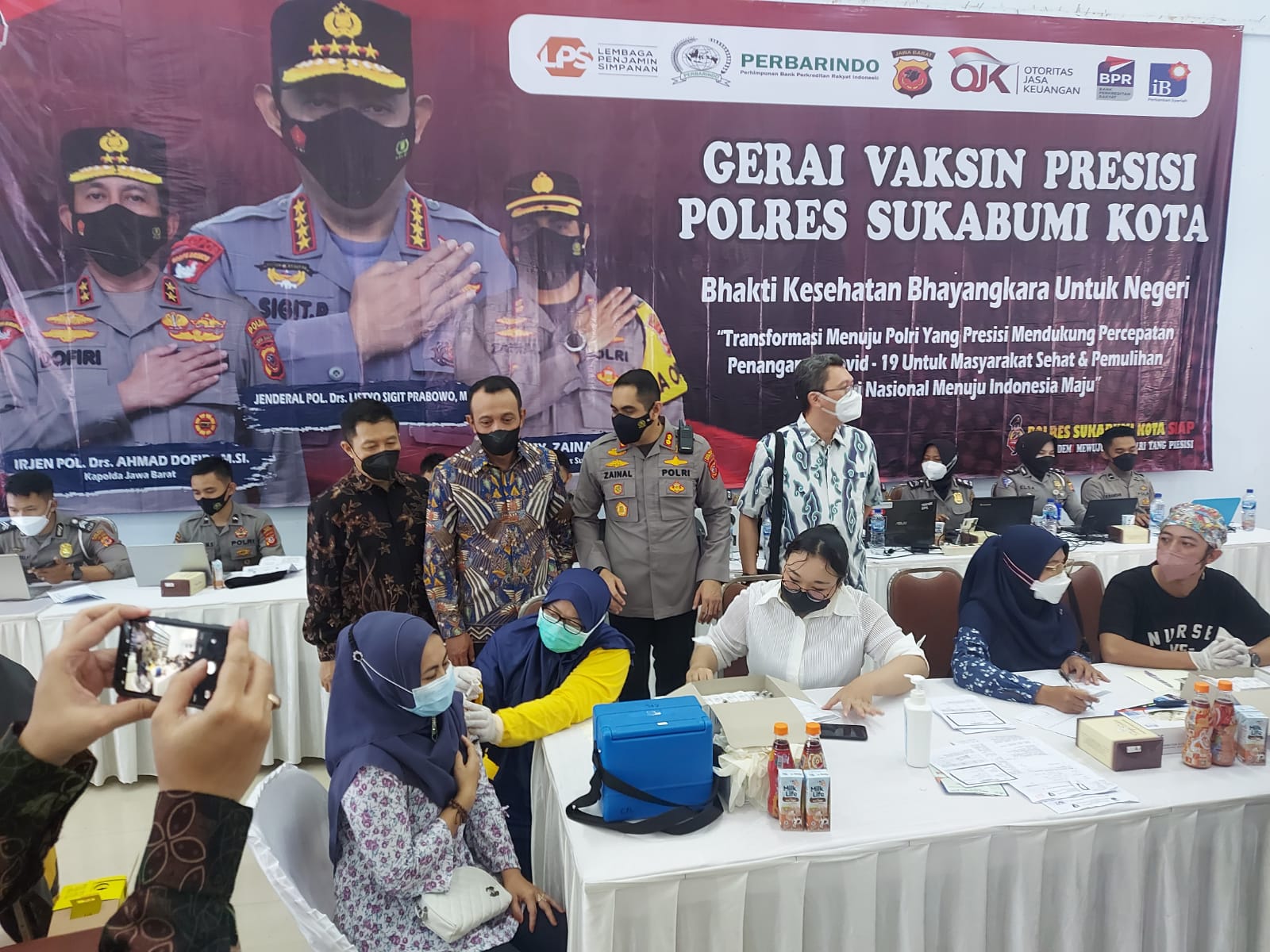 Perbarindo dan LPS menggelar di Kota Sukabumi, Jawa Barat, dengan menggandeng pihak Polres Kota Sukabumi.