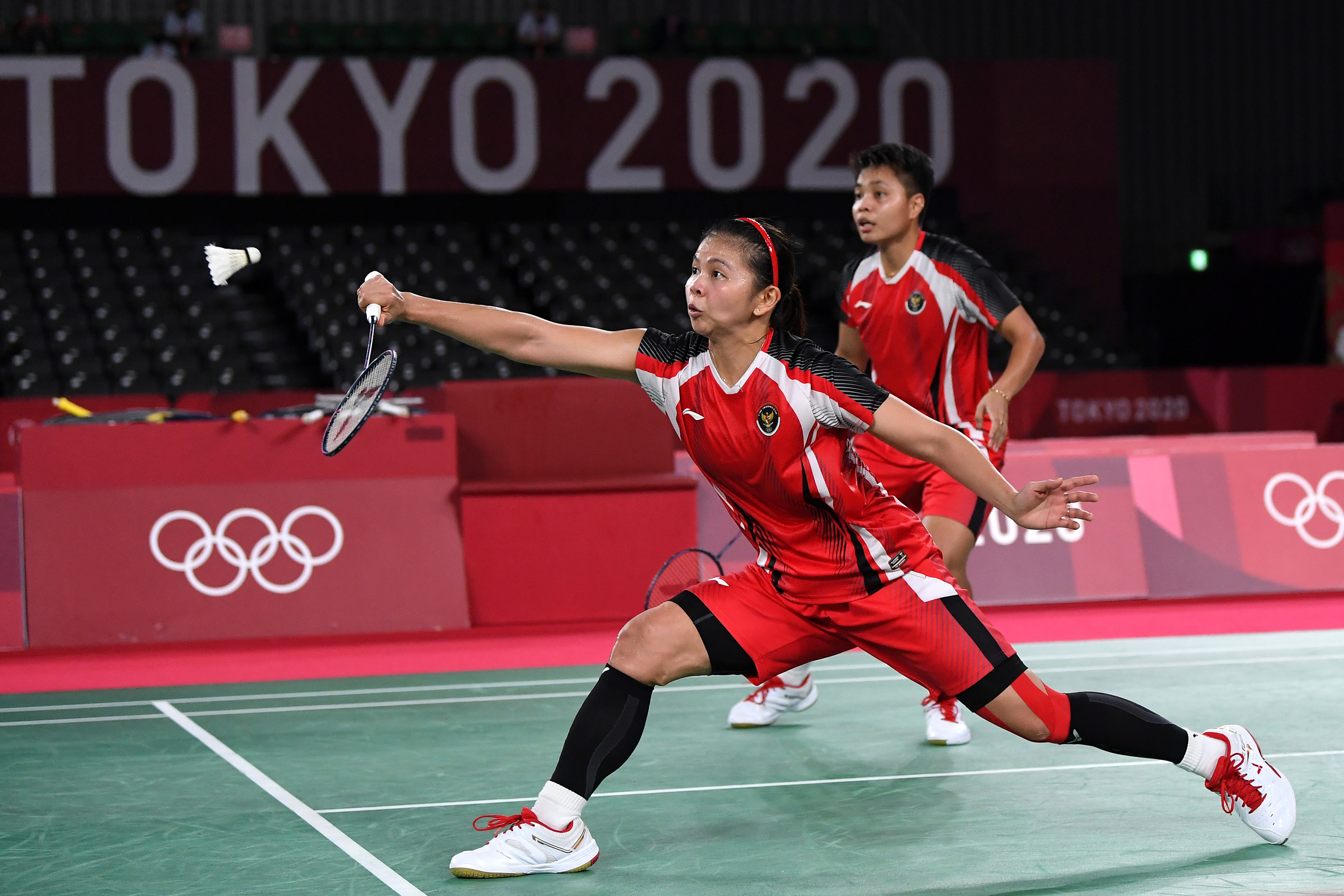 Pasangan ganda putri Greysia Polii/Apriyani Rahayu