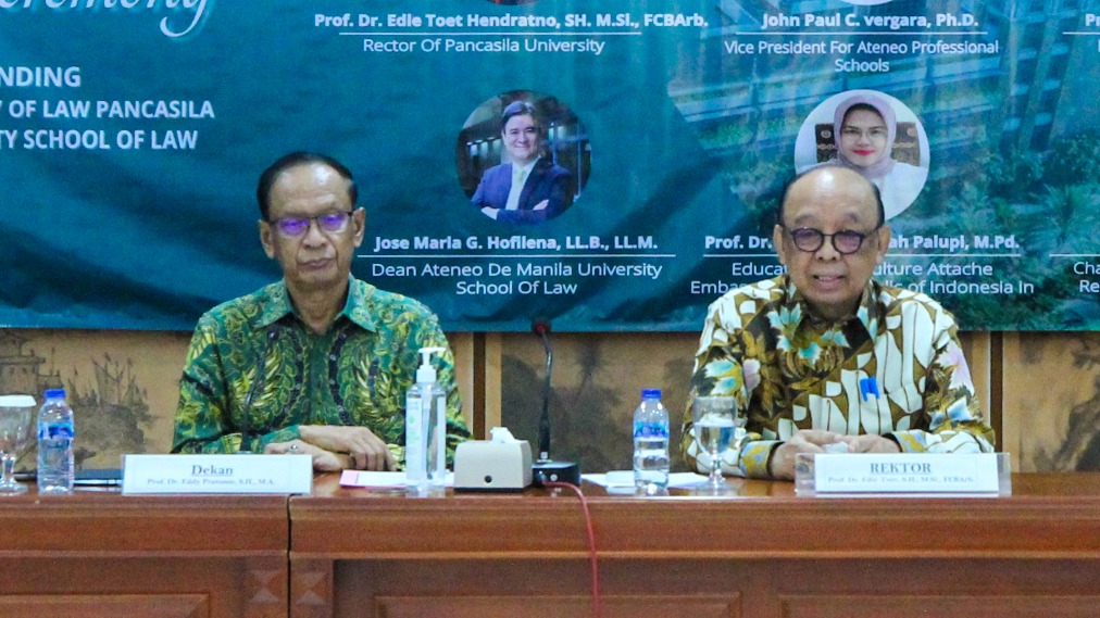 Universitas Pancasila Jalin Kerja Sama dengan ADMU School of Law di Bidang Pendidikan Hukum 