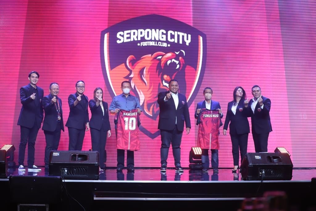 Acara grand launching Serpong City FC di Hotel Kempinsky, Jakarta pada Jumat (29/10) malam.