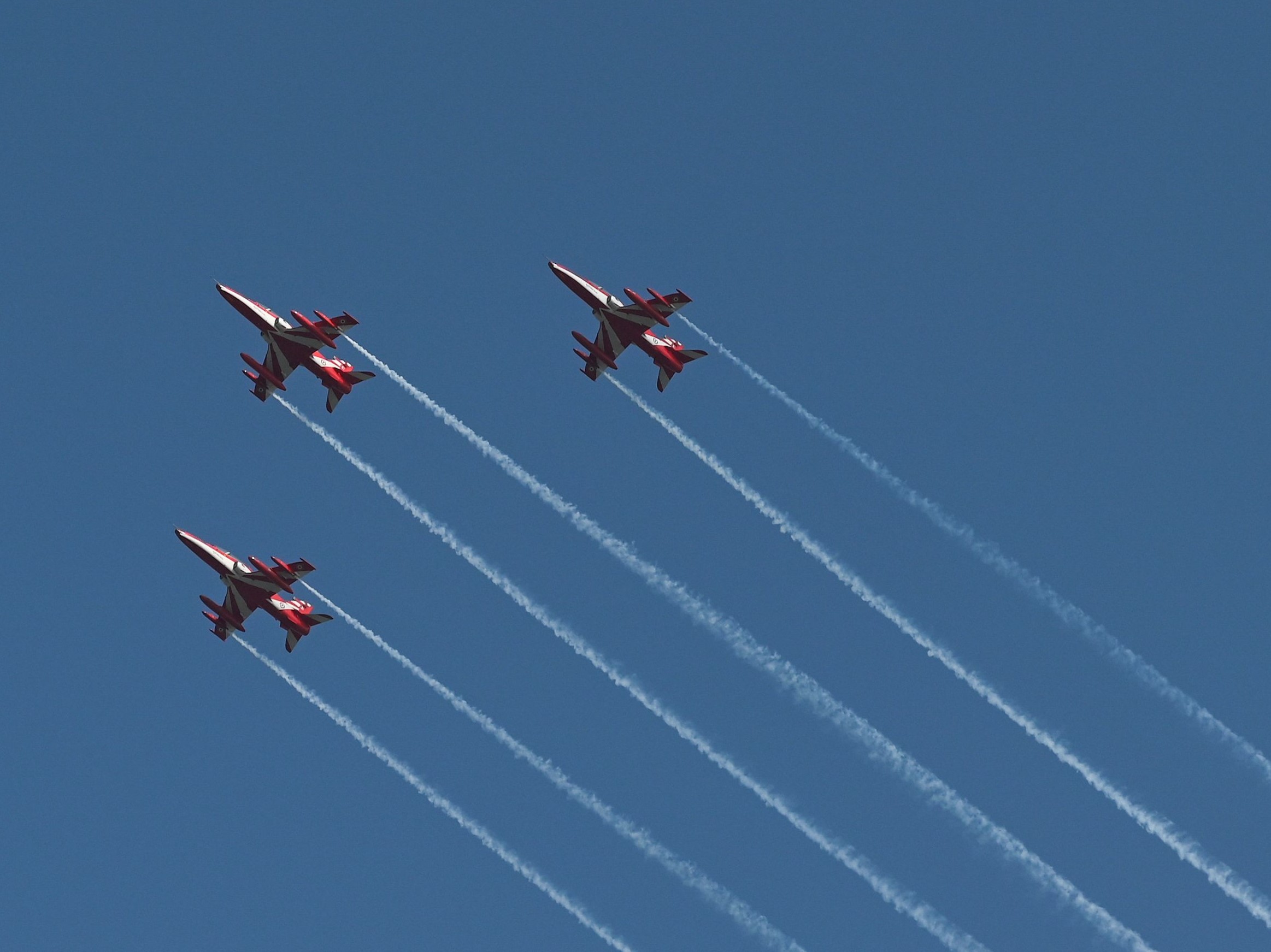 Anggota tim Suryakiran Angkatan Udara India.