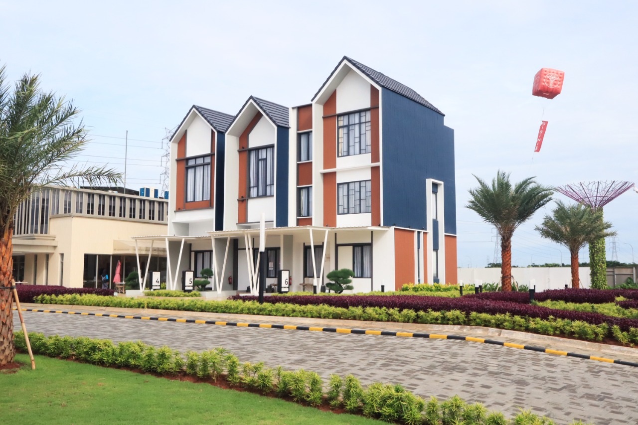 Unit contoh perumahan Sentosa Park di Tangerang City. 