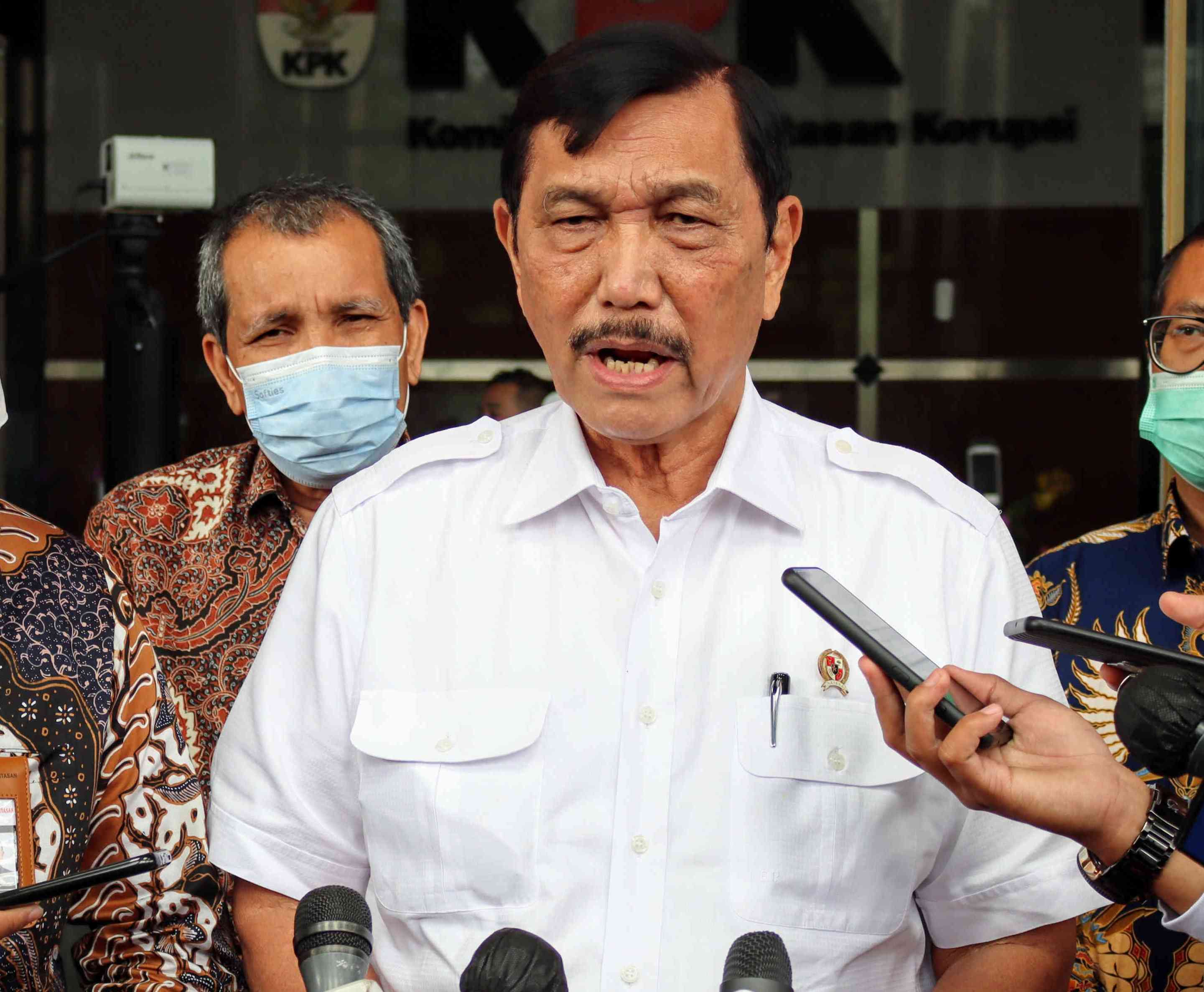 Menteri Koordinator bidang Kemaritiman dan Investasi Luhut Binsar Panjaitan. 