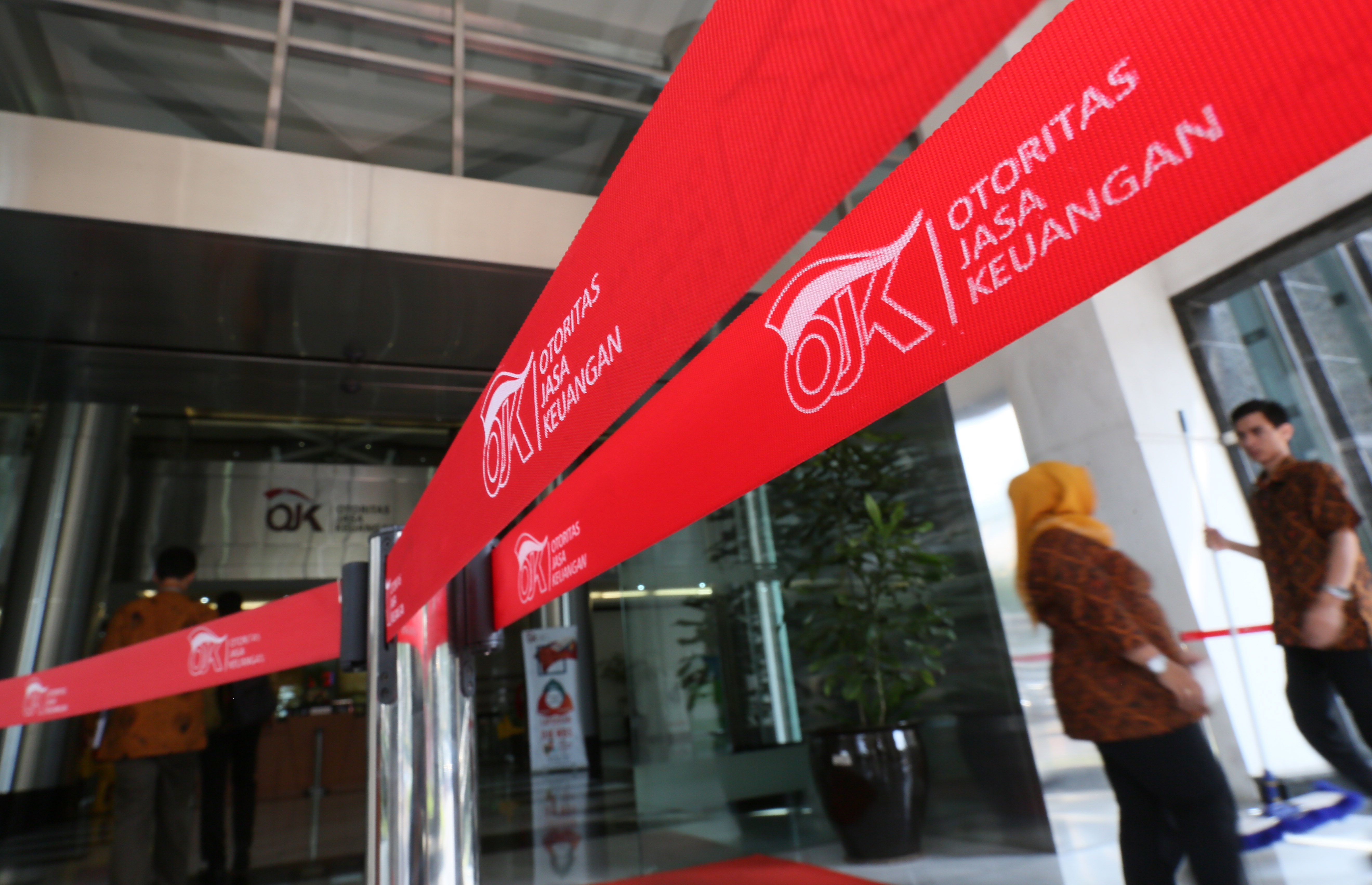 Ilustrasi suasana aktivitas di kantor pusat OJK wilayah Jakarta.