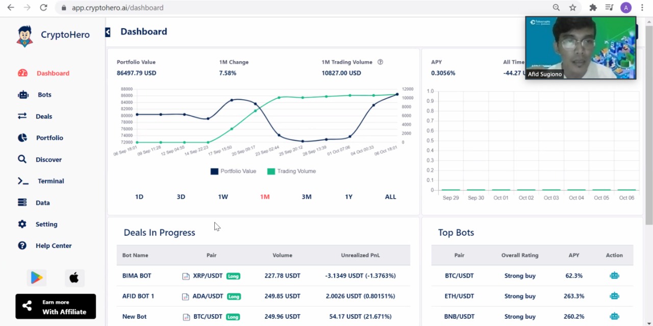 Pengenalan aplikasi CryptoHero