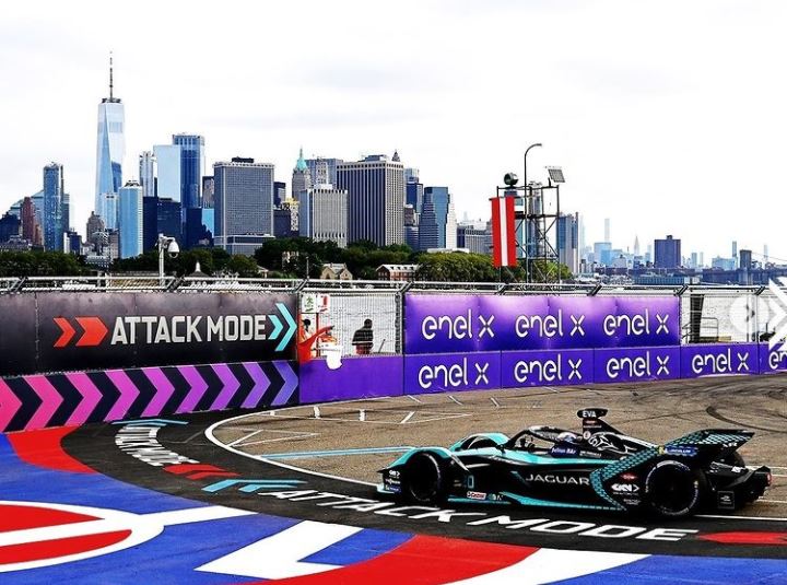 Balapan Formula E di Brooklyn, New York, AS.