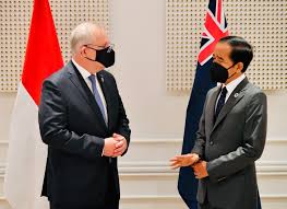 Presiden Joko Widodo dan Perdana Menteri (PM) Australia Scott Morrison