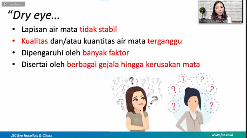 Kondisi mata kering yang tidak diobati dapat berkembang menjadi penyakit kronis yang parah.