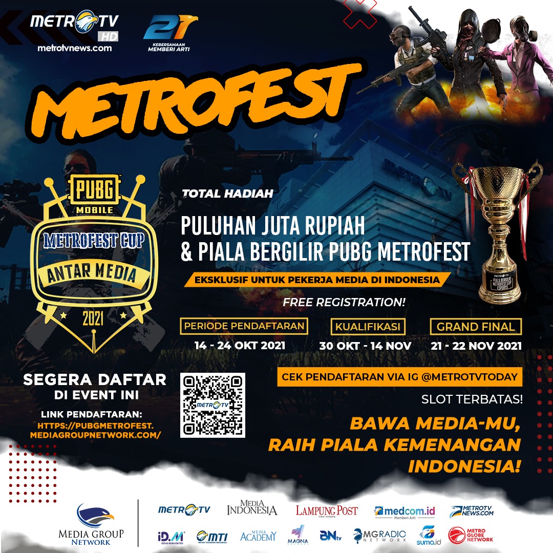 Metrofest Cup PUBG Mobile Competition akan kembali diselenggarakan di tahun ketiganya.