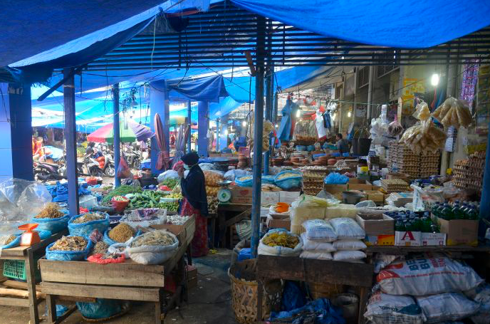 Ilustrasi: Pasar tradisional siap-siap beralih ke digitalisasi pasar.