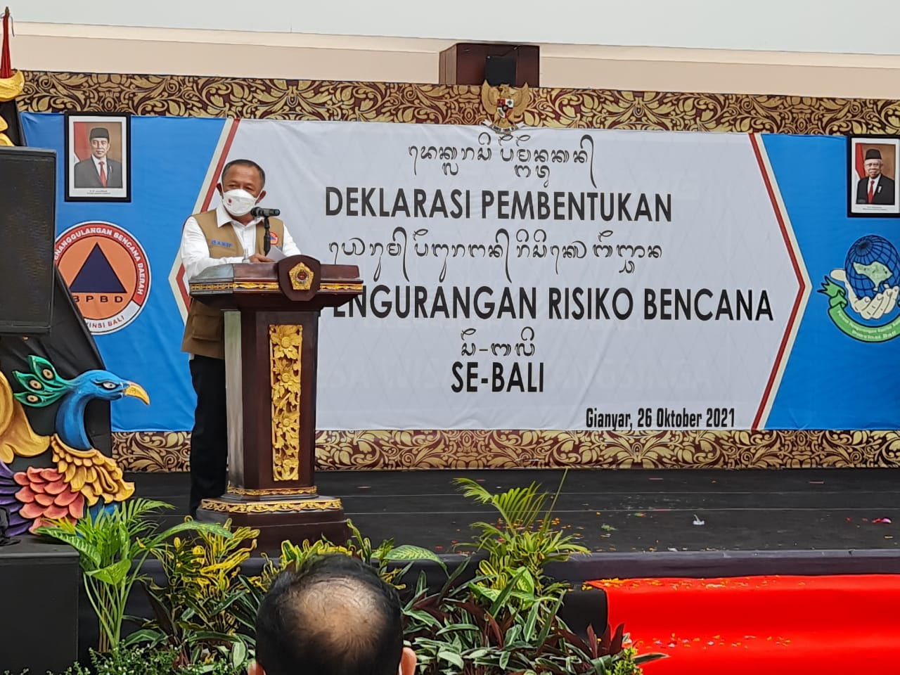 Kepala BNPB Ganip Warsito yang juga sebagai Ketua Satgas Nasional Penanggulangan Covid-19.