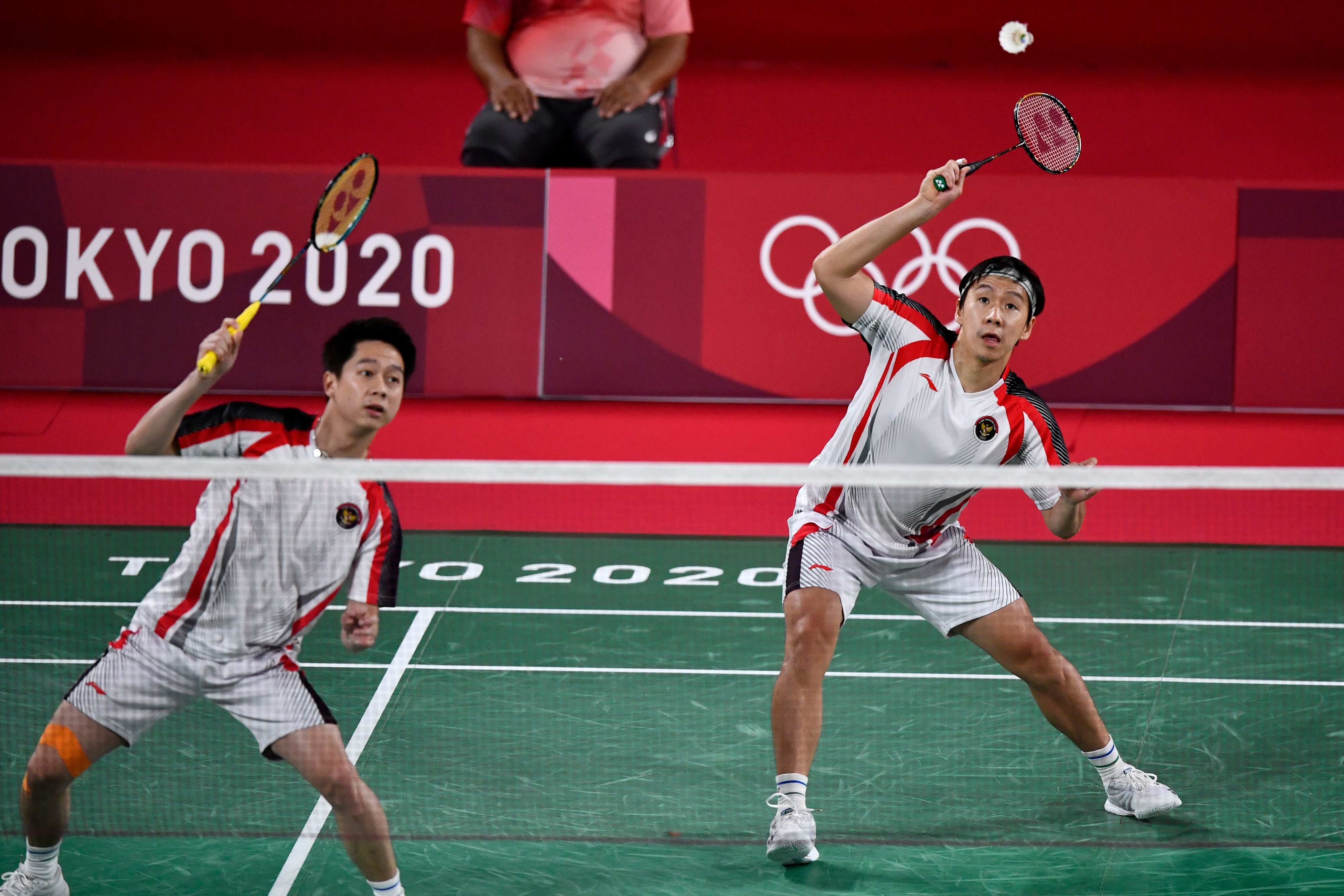 Pasangan ganda putra Marcus Fernakldi Gideon/Kevin Sanjaya Sukamuljo