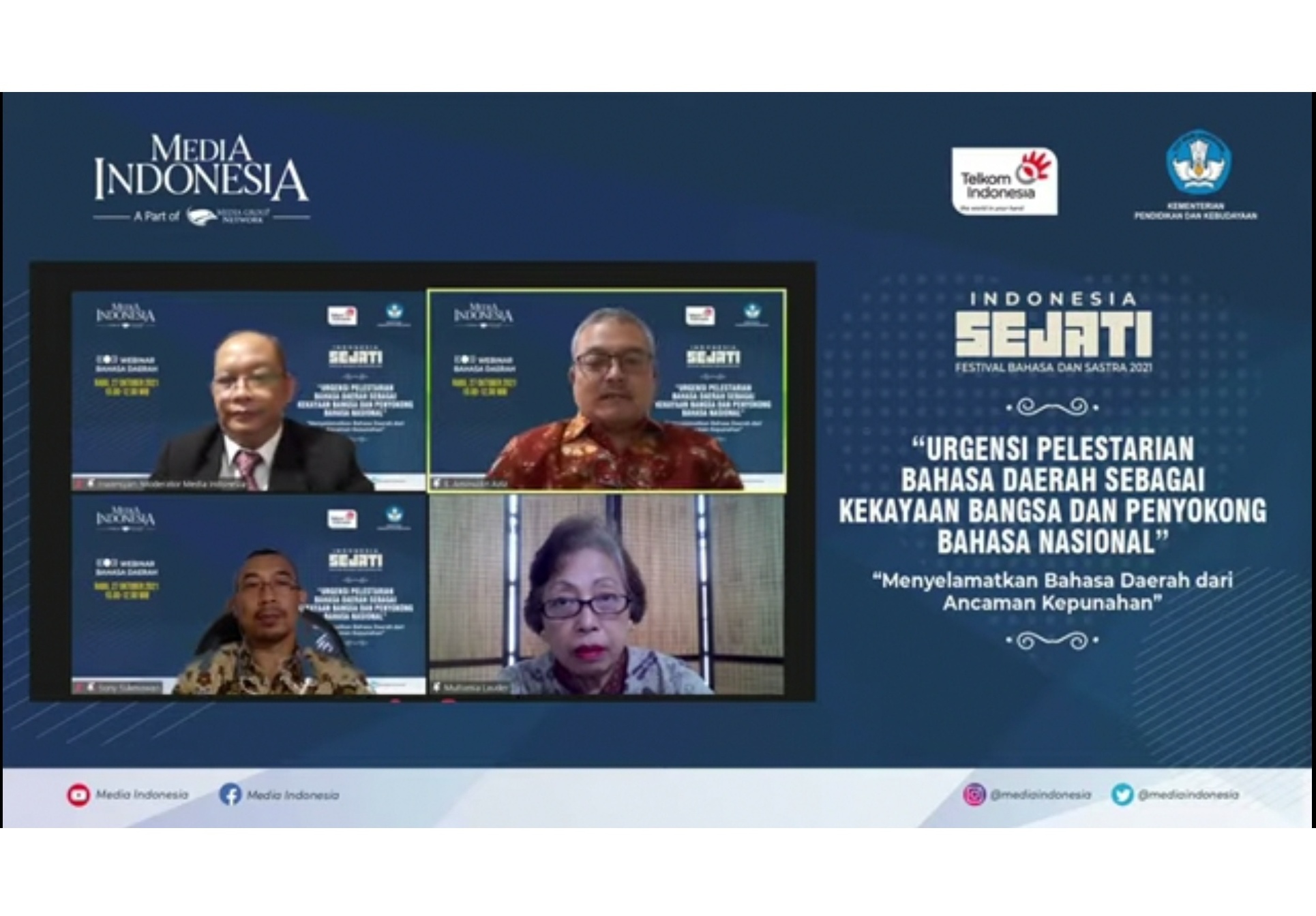 Bahasa Daerah Sekarat, Jati Diri Bangsa Terancam 