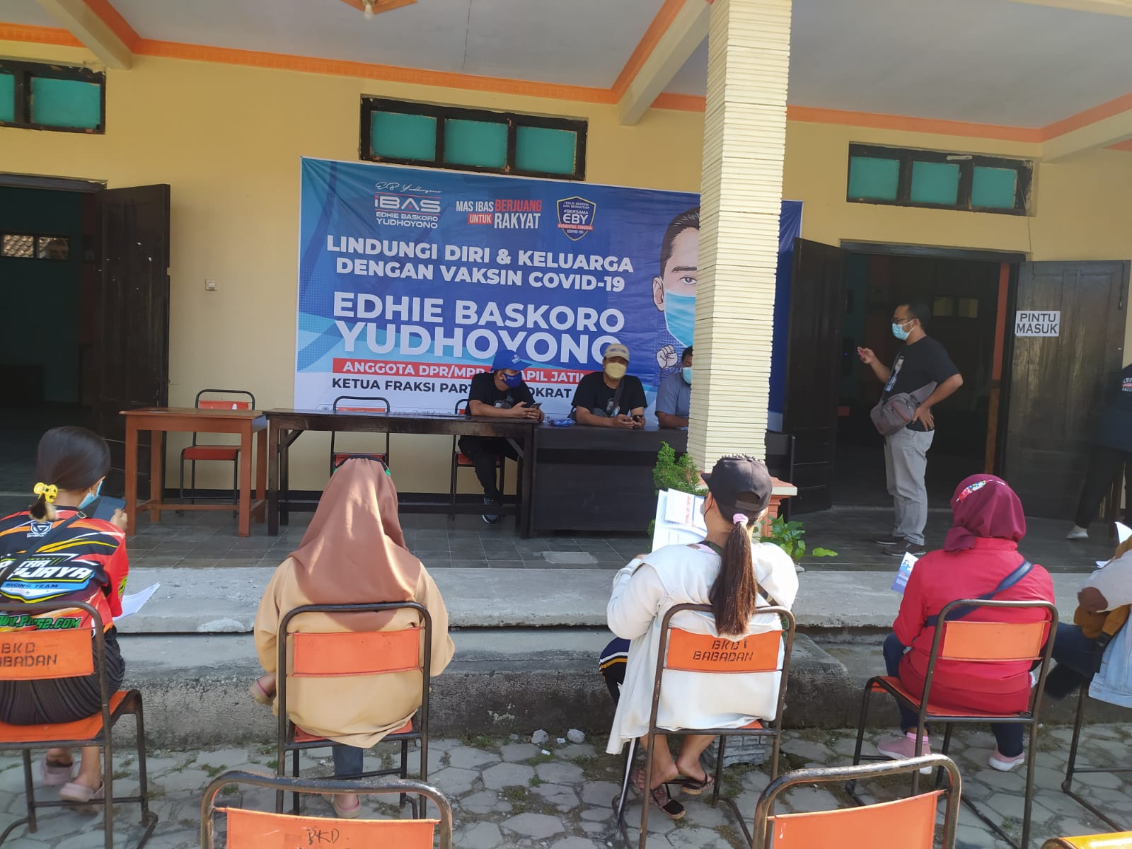 Vaksinasi yang digelar Edhie Baskoro Yudhoyono di sejumlah wilayah di Jatim