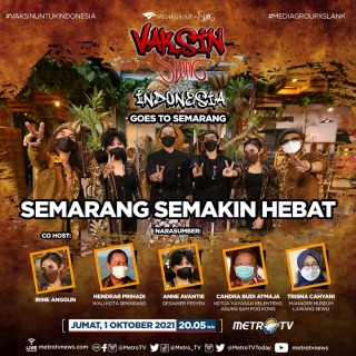 Program vaksinuntukindonesia yang menampilkan kota Semarang