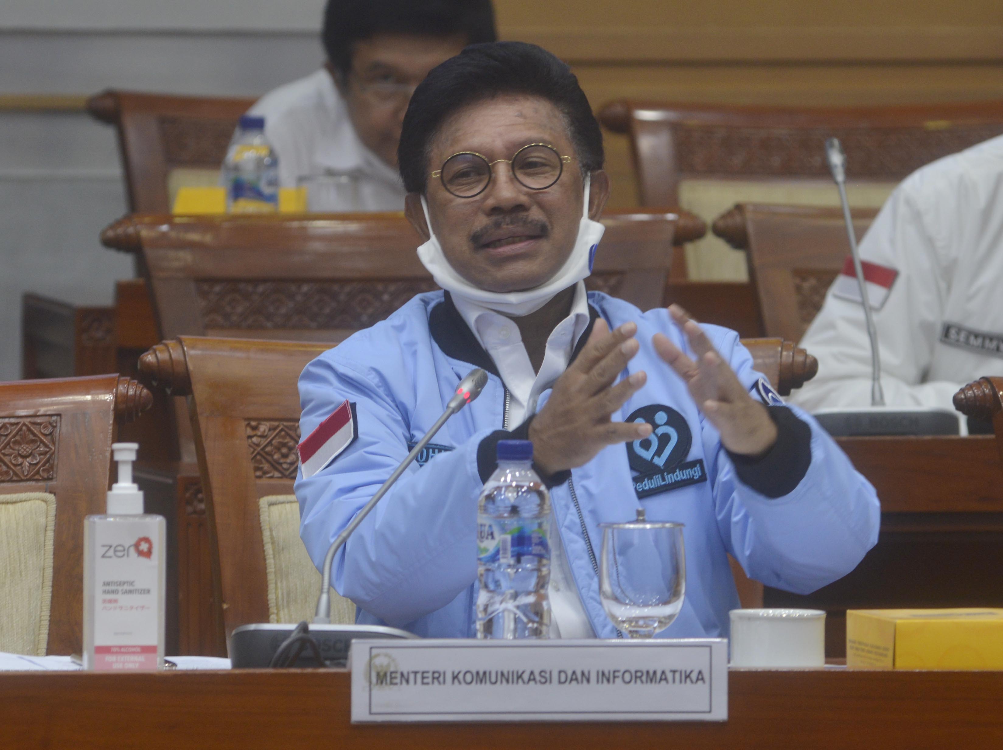 Menteri Komunikasi dan Informatika Johnny G. Plate