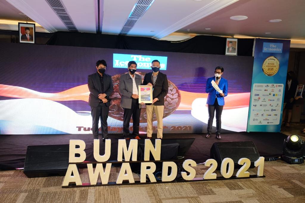 PTSG raih penghargaan bidang komunikasi dan PR pada BUMN Award 2021, Selasa (12/10)