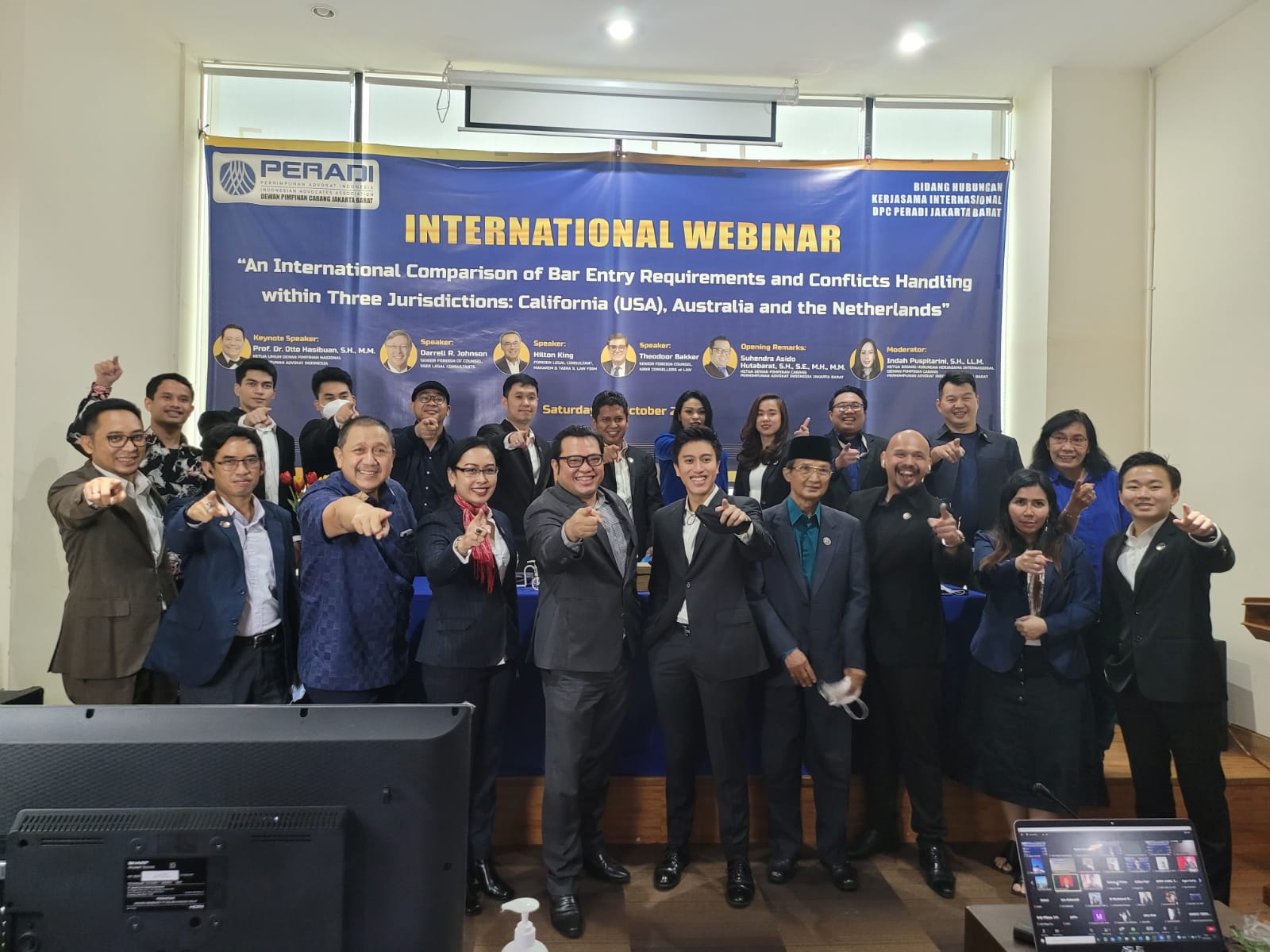 DPC Peradi Jakarta Barat menggelar webinar internasional bertajuk 