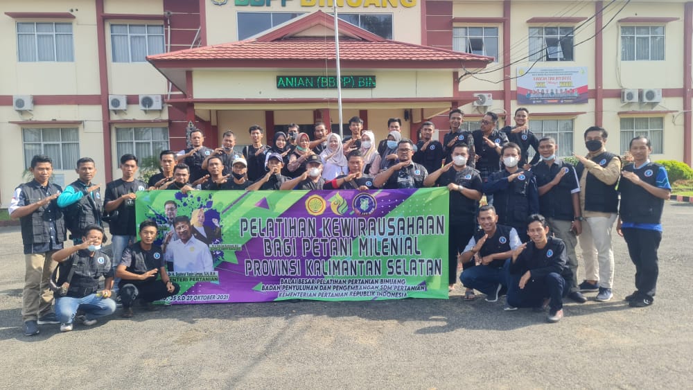 Pelatihan Kewirausahaan bagi Duta Petani Milenial (DPM) dan Duta Petani Andalan (DPA) Provinsi Kalimantan Selatan.