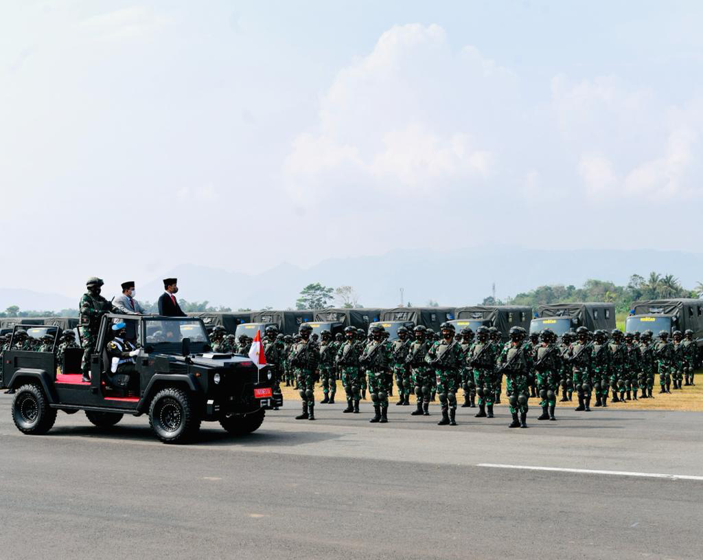 Pengukuhan KOmopnen Cadangan RI oleh Presiden Joko Widodo