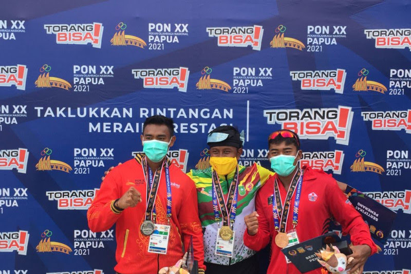 Pemenanv dayung nomor Kano Slalom Kau Putra